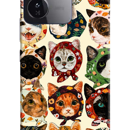 Cool Cat iQOO Z9 5G Hard Case Back Cover by Casekaro