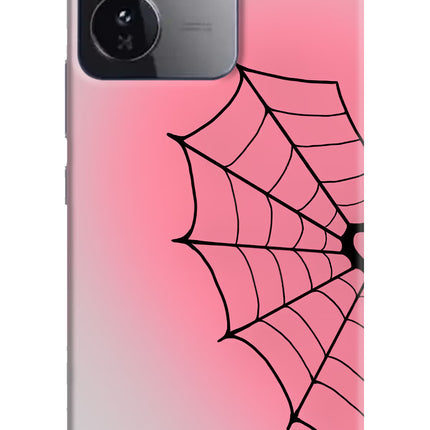 Pink Web iQOO Z9 5G Hard Case Back Cover by Casekaro