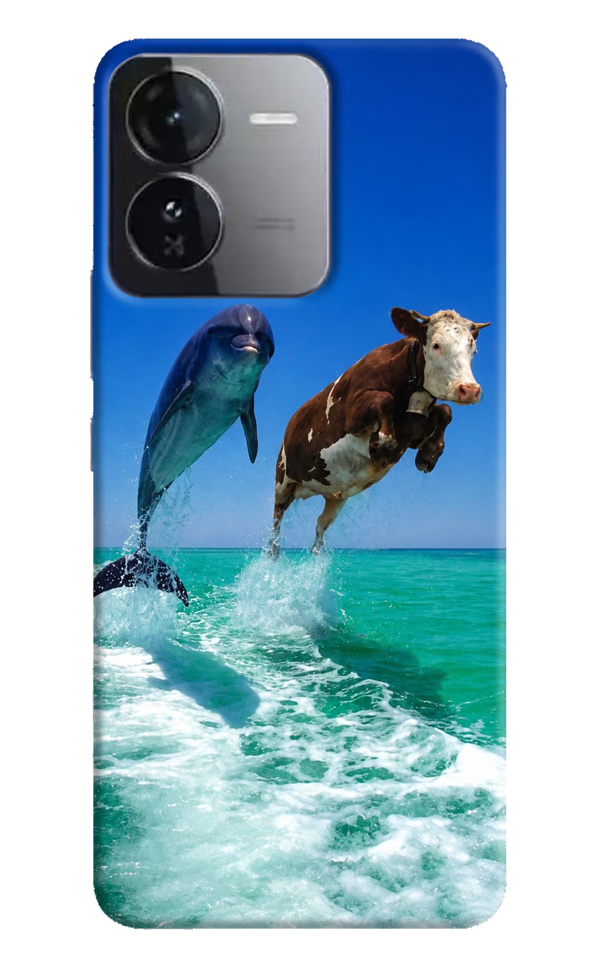 Dolphin vs Cow iQOO Z9 5G Back Cover