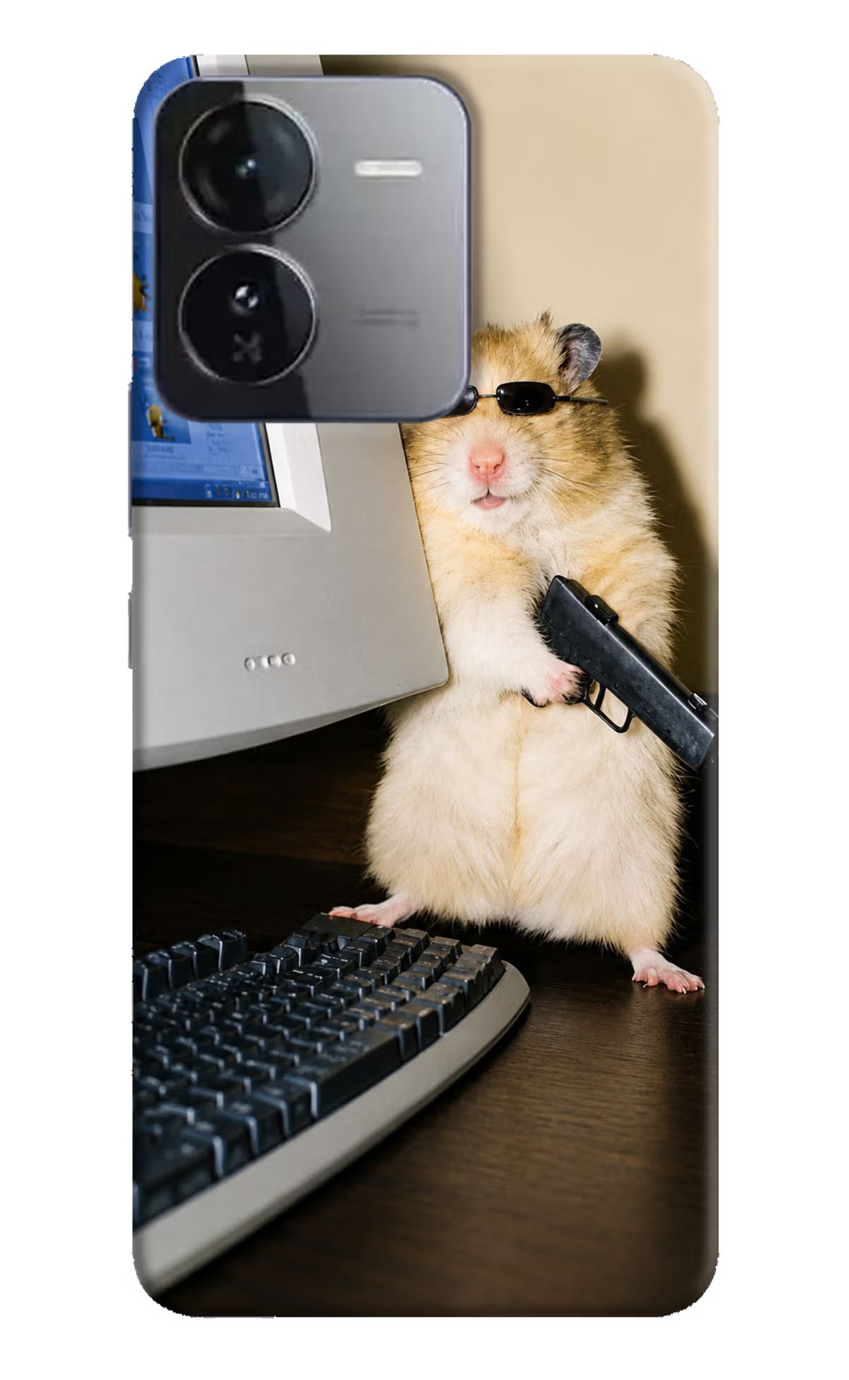 Hacker Hamster iQOO Z9 5G Back Cover