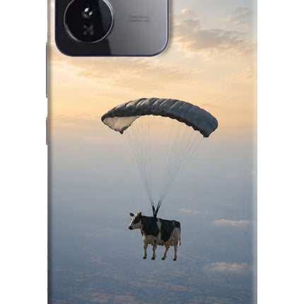 Skydiving Cow iQOO Z9 5G Hard Case Back Cover by Casekaro