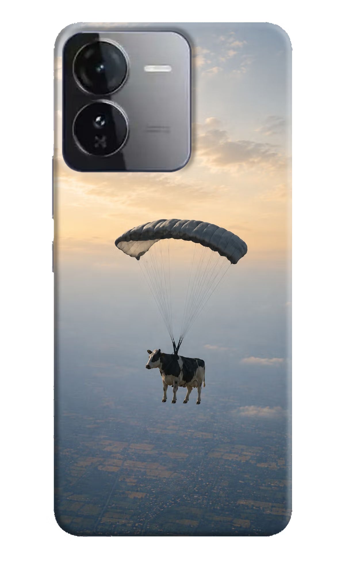 Skydiving Cow iQOO Z9 5G Back Cover