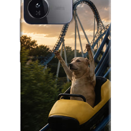 Rollercoaster Dog iQOO Z9 5G Hard Case Back Cover by Casekaro