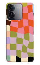 Wavy Grid iQOO Z9 5G Back Cover