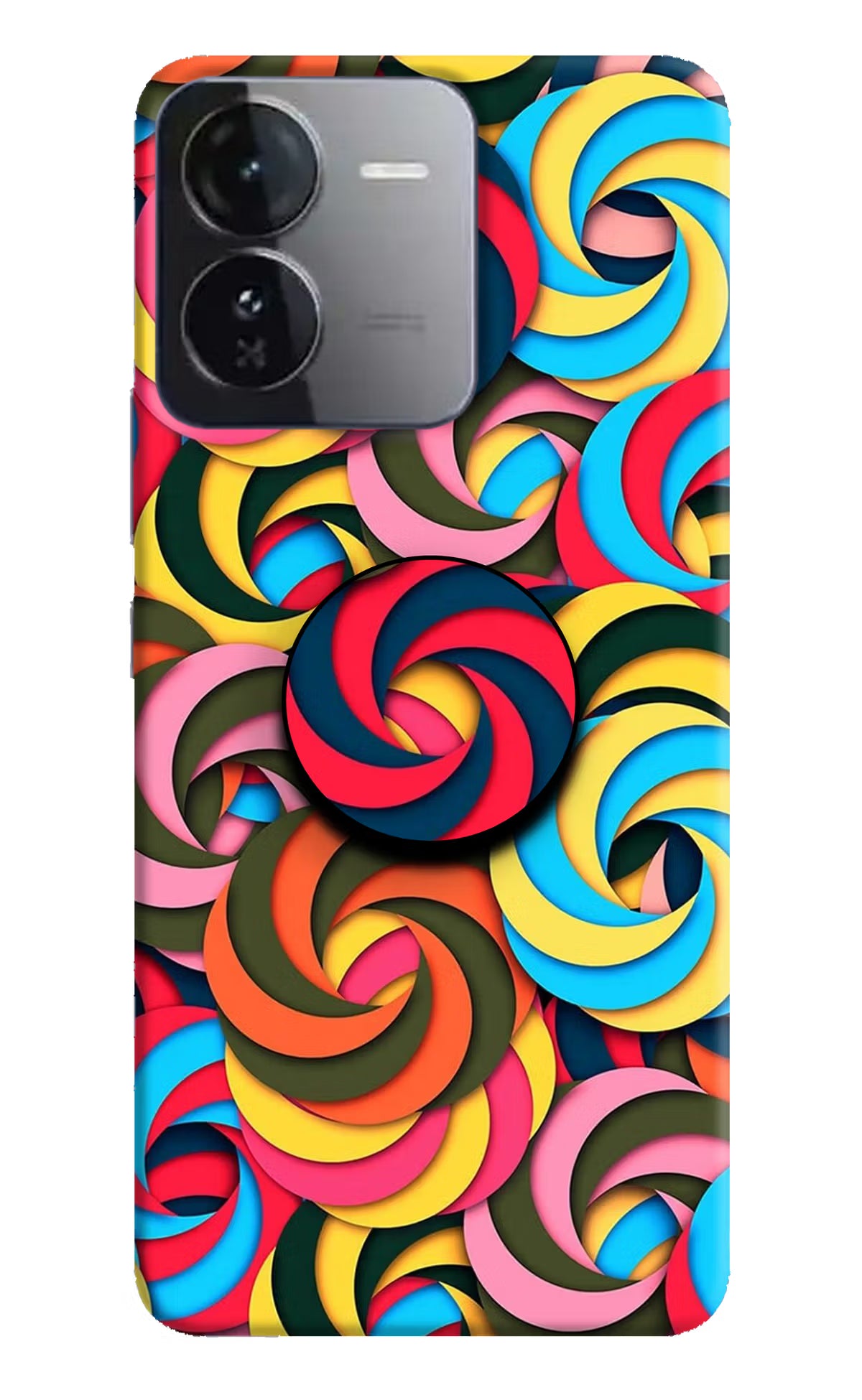 Spiral Pattern iQOO Z9 5G Pop Case by Casekaro