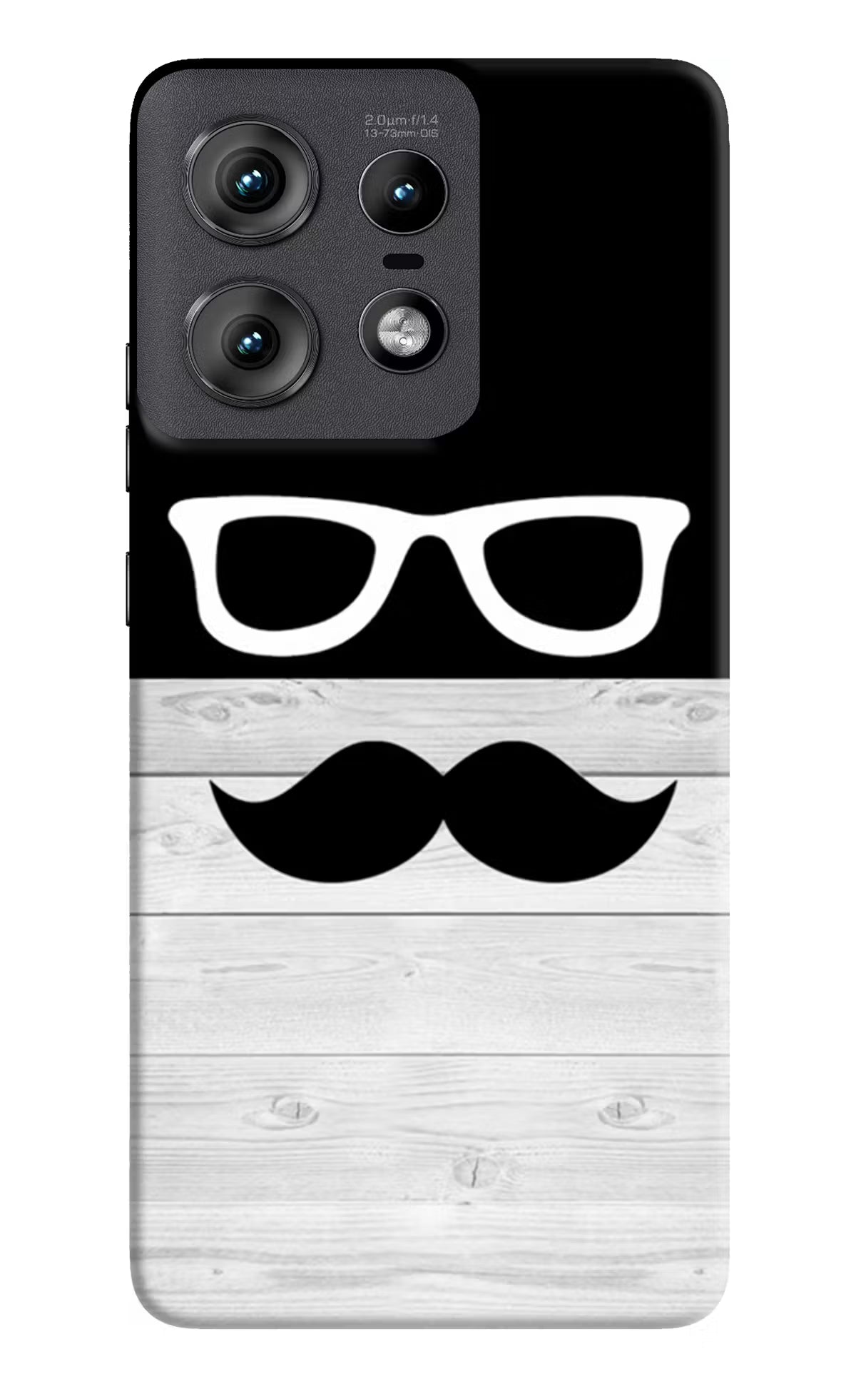 Mustache Moto Edge 50 Pro 5G Hard Case Back Cover by Casekaro