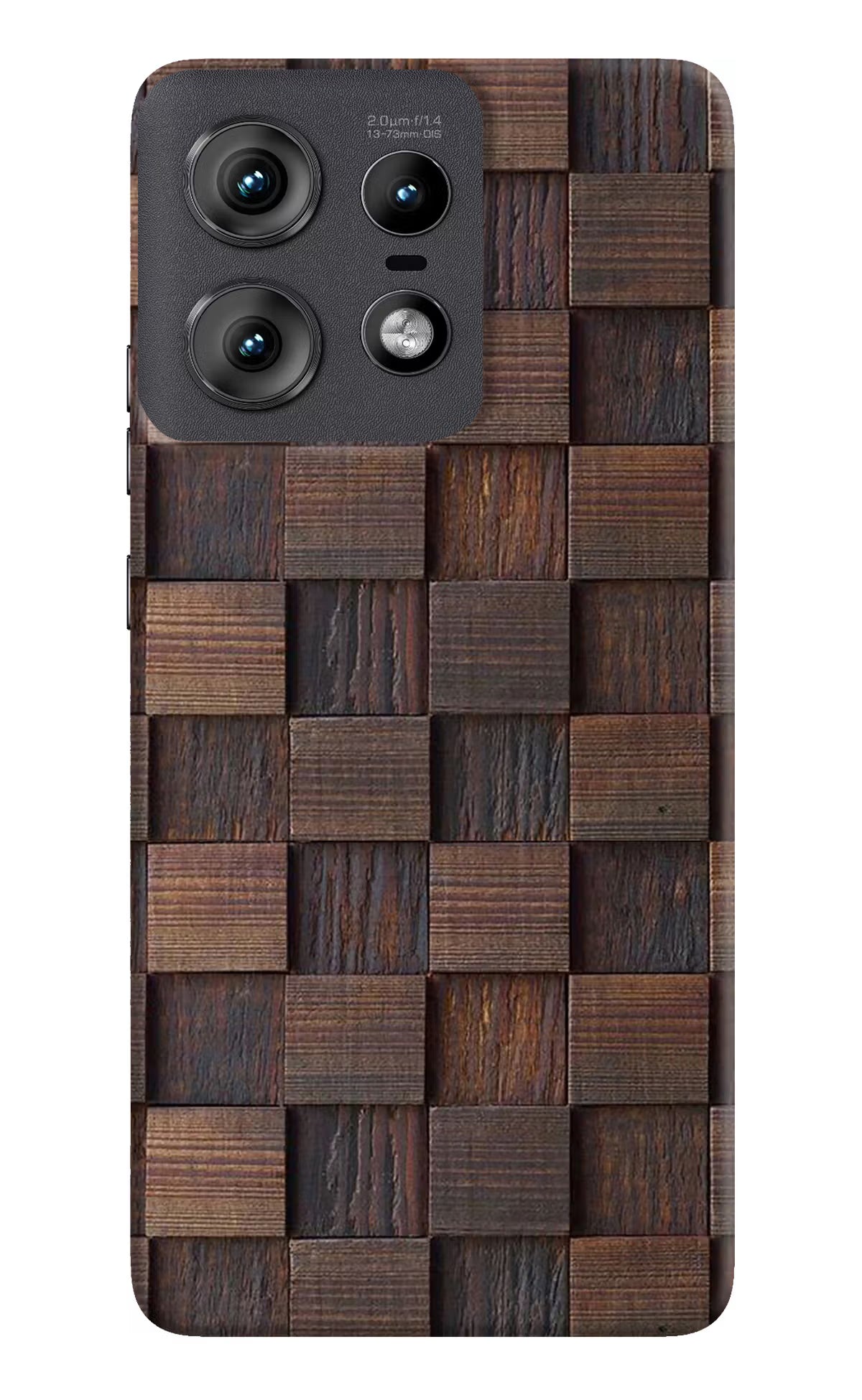 Wooden Cube Design Moto Edge 50 Pro 5G Hard Case Back Cover by Casekaro