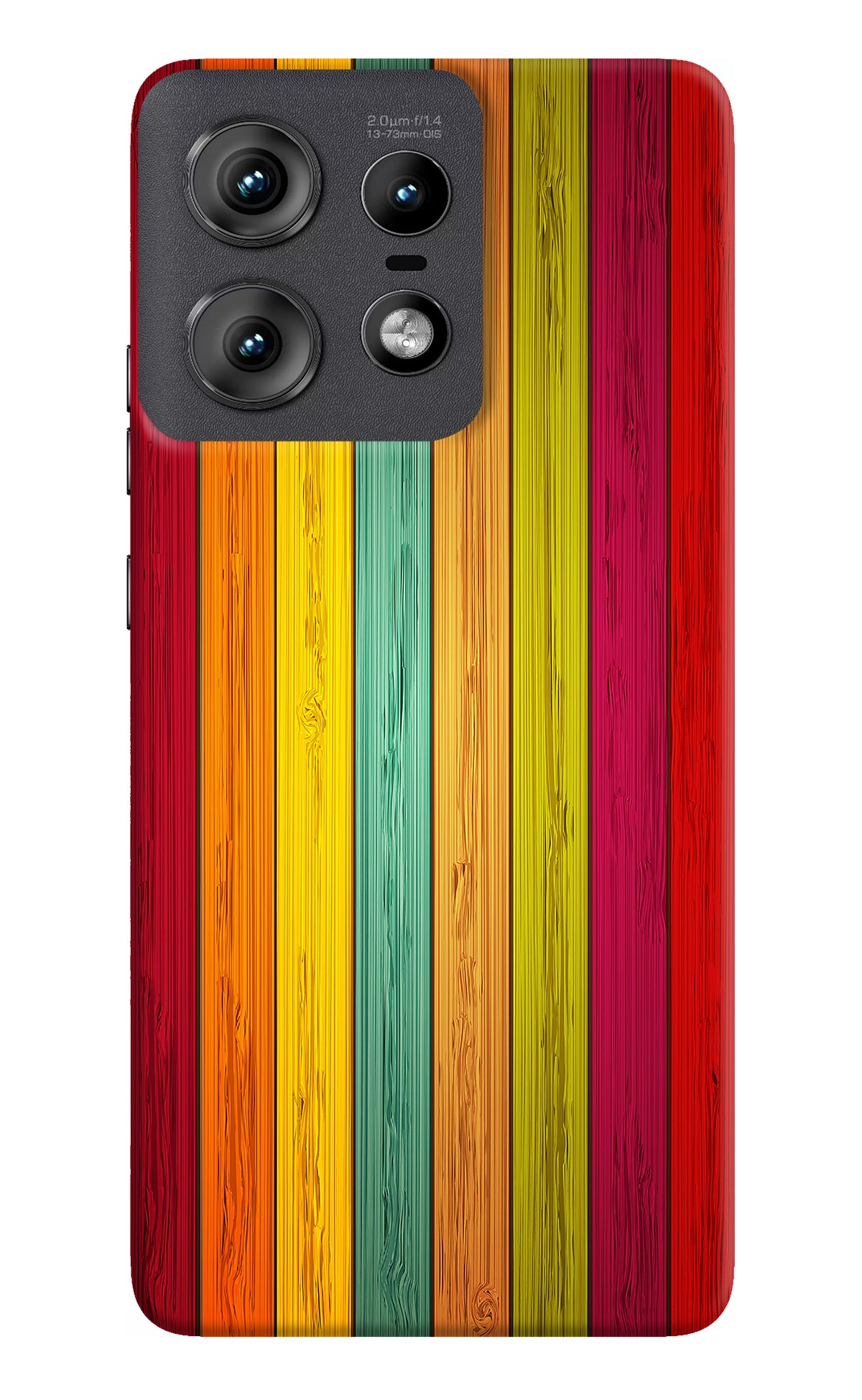 Multicolor Wooden Moto Edge 50 Pro 5G Back Cover