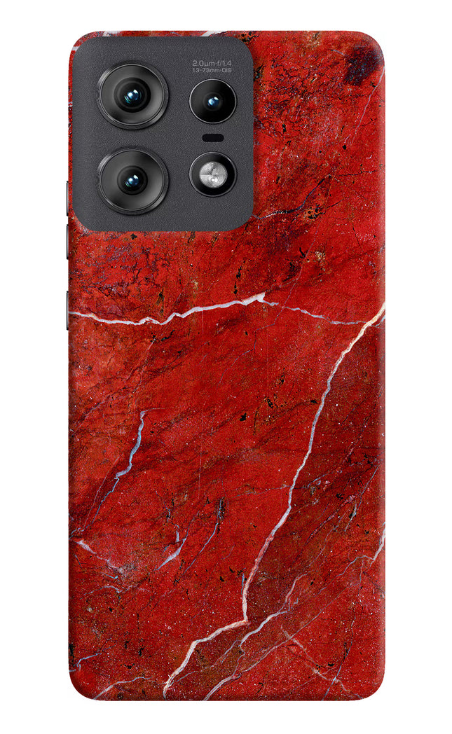 Red Marble Design Moto Edge 50 Pro 5G Hard Case Back Cover by Casekaro