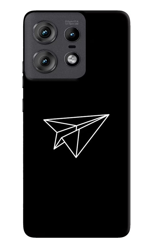 Paper Plane White Moto Edge 50 Pro 5G Hard Case Back Cover by Casekaro