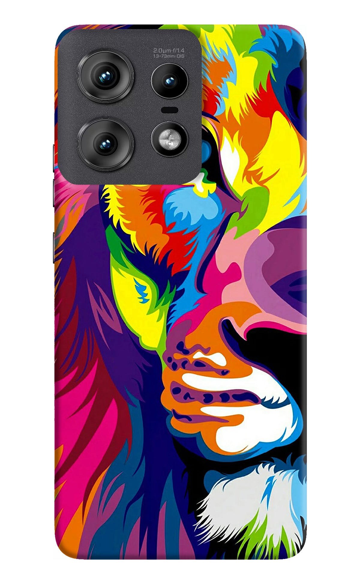 Lion Half Face Moto Edge 50 Pro 5G Back Cover