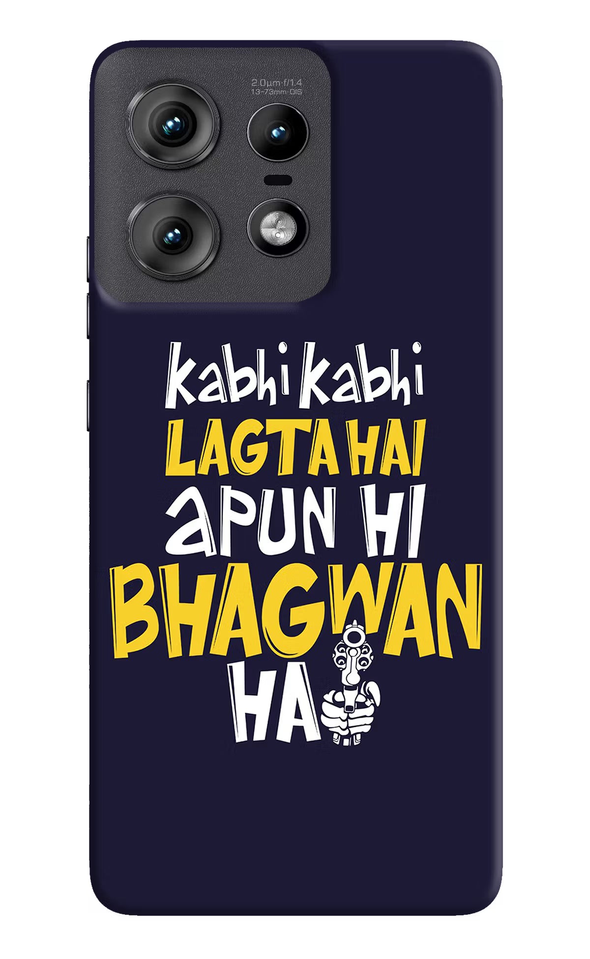 Kabhi Kabhi Lagta Hai Apun Hi Bhagwan Hai Moto Edge 50 Pro 5G Hard Case Back Cover by Casekaro