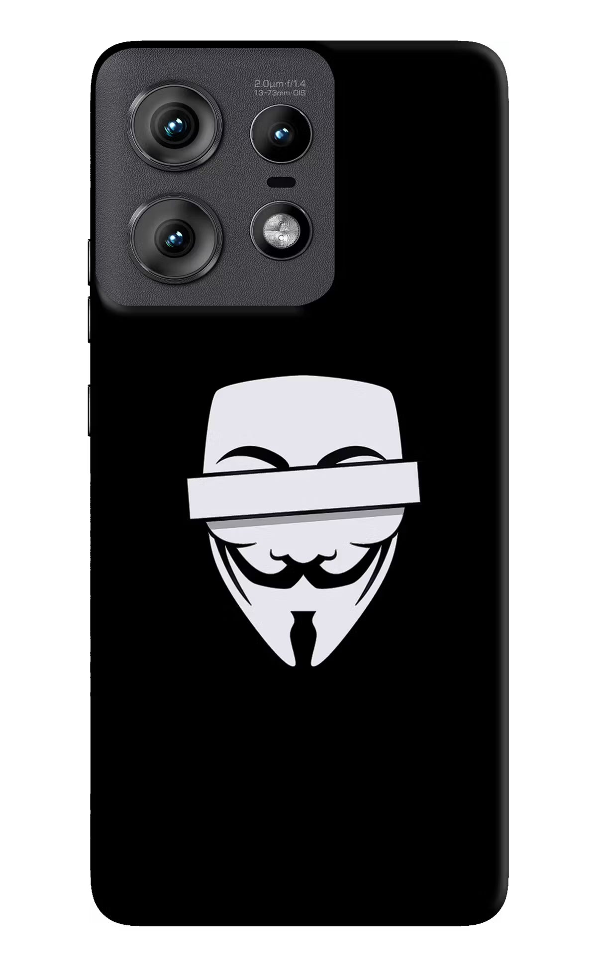 Anonymous Face Moto Edge 50 Pro 5G Hard Case Back Cover by Casekaro