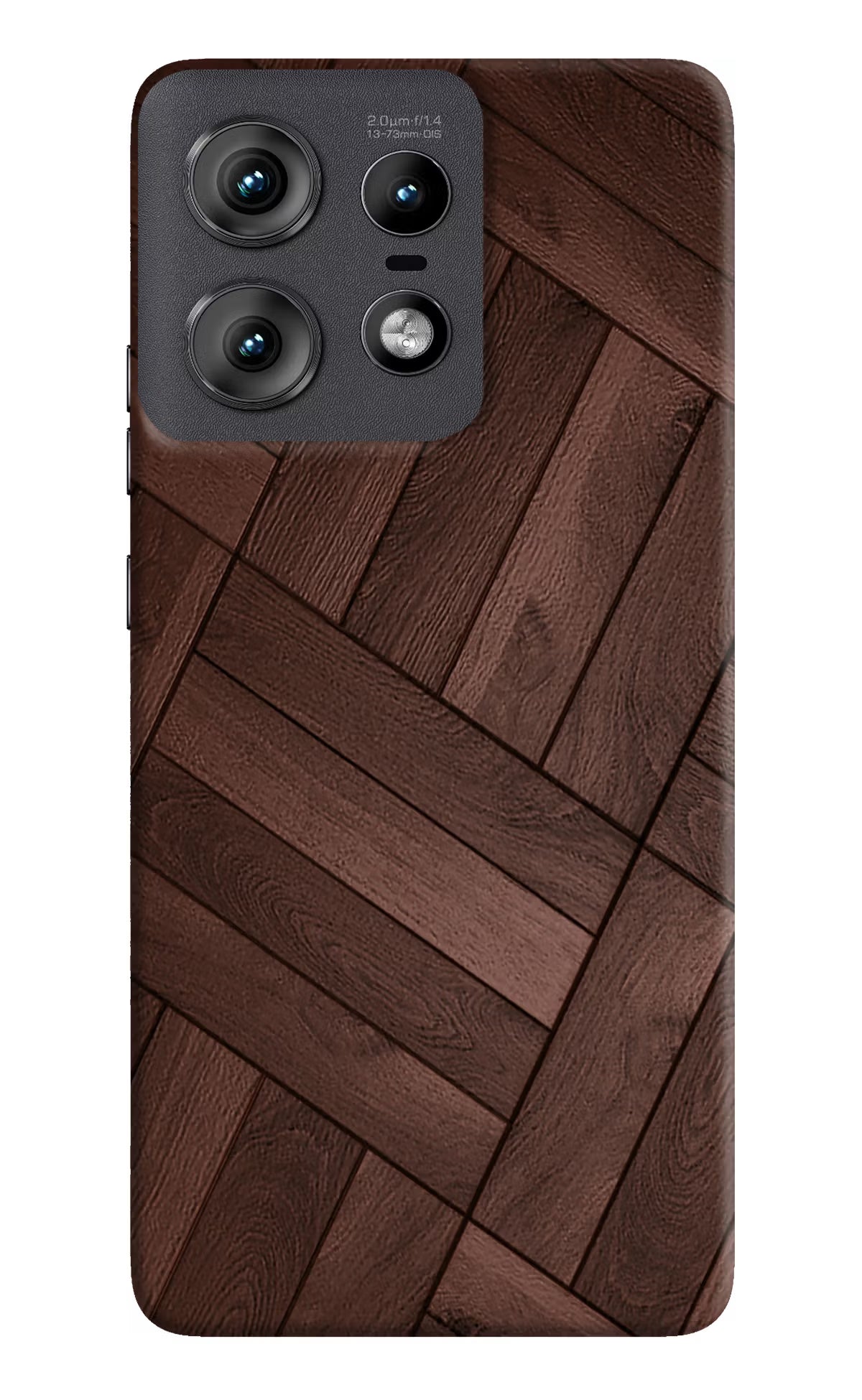 Wooden Texture Design Moto Edge 50 Pro 5G Hard Case Back Cover by Casekaro