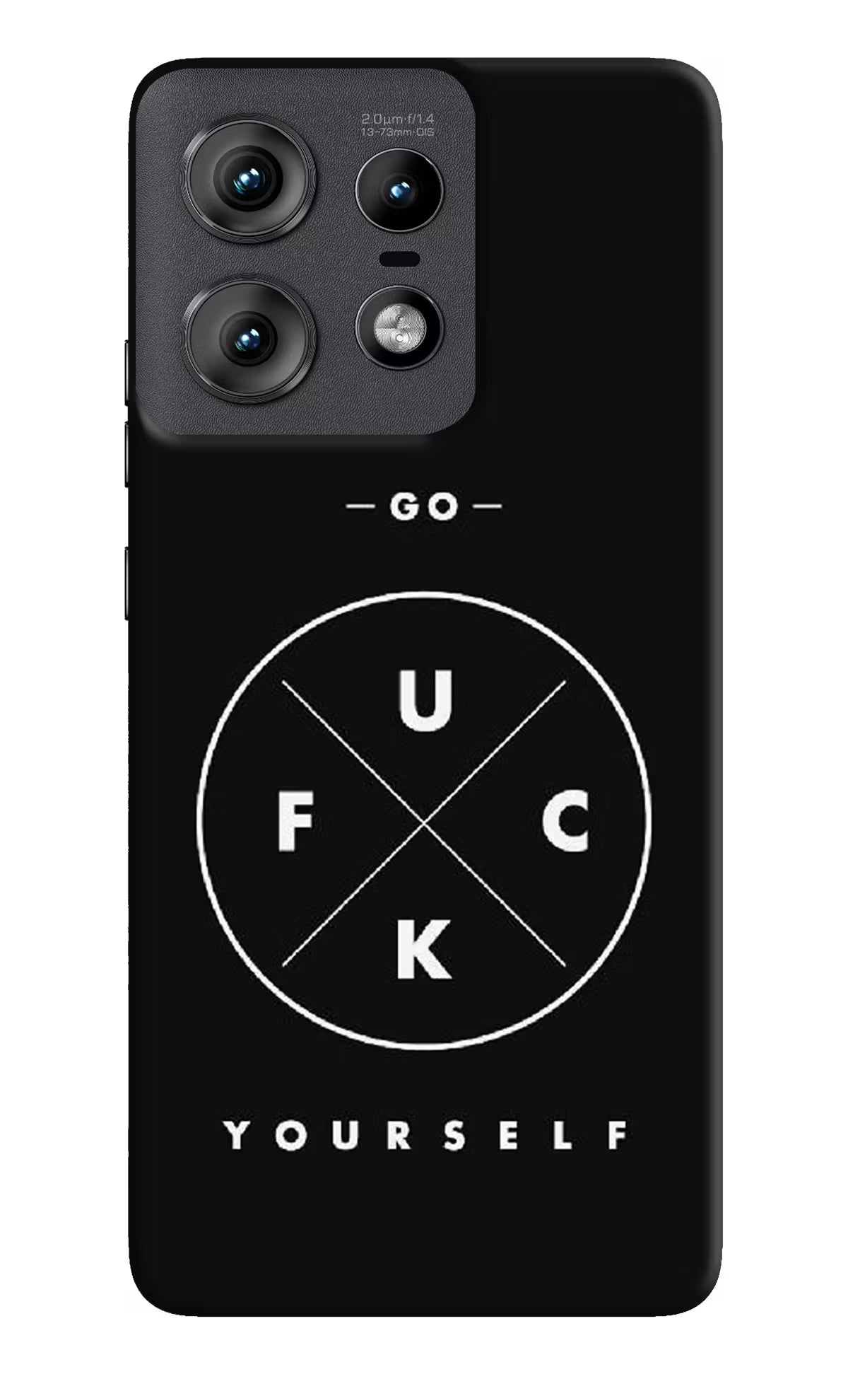 Go Fuck Yourself Moto Edge 50 Pro 5G Hard Case Back Cover by Casekaro