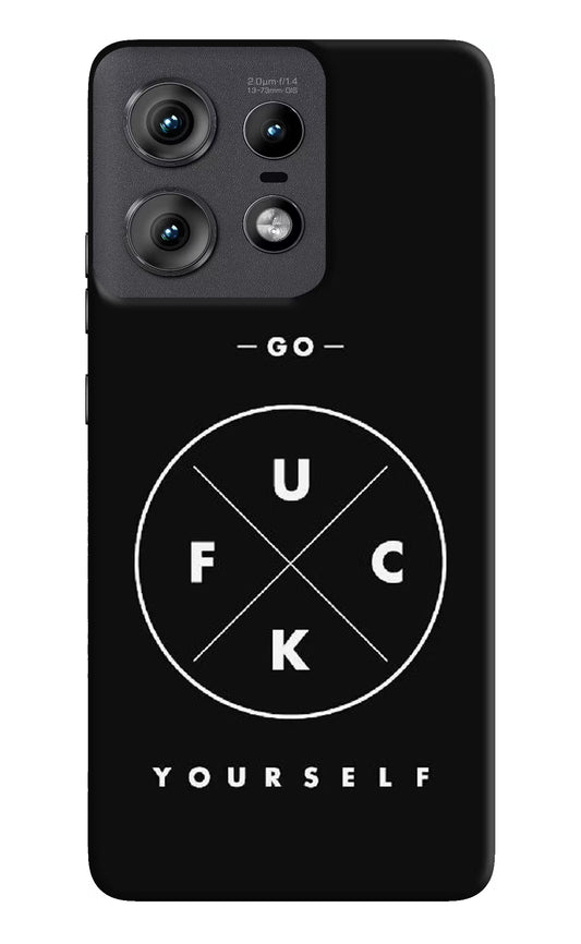 Go Fuck Yourself Moto Edge 50 Pro 5G Hard Case Back Cover by Casekaro