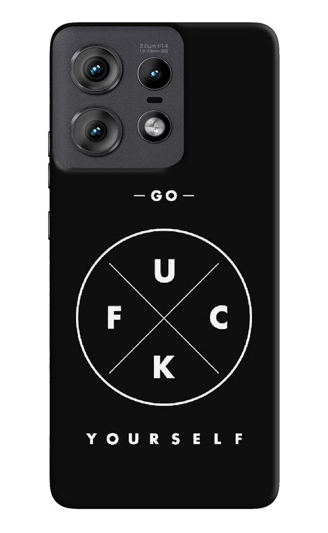 Go Fuck Yourself Moto Edge 50 Pro 5G Hard Case Back Cover by Casekaro