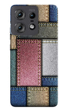 Multicolor Jeans Moto Edge 50 Pro 5G Hard Case Back Cover by Casekaro