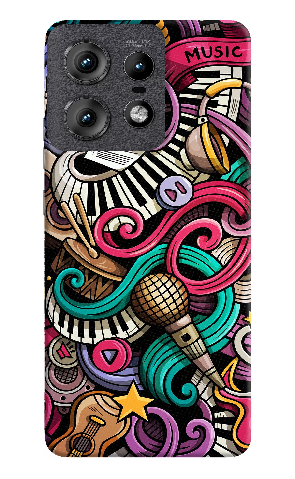 Music Abstract Moto Edge 50 Pro 5G Back Cover