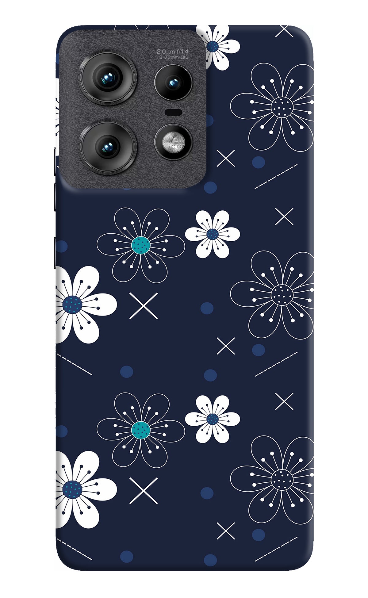 Flowers Moto Edge 50 Pro 5G Back Cover