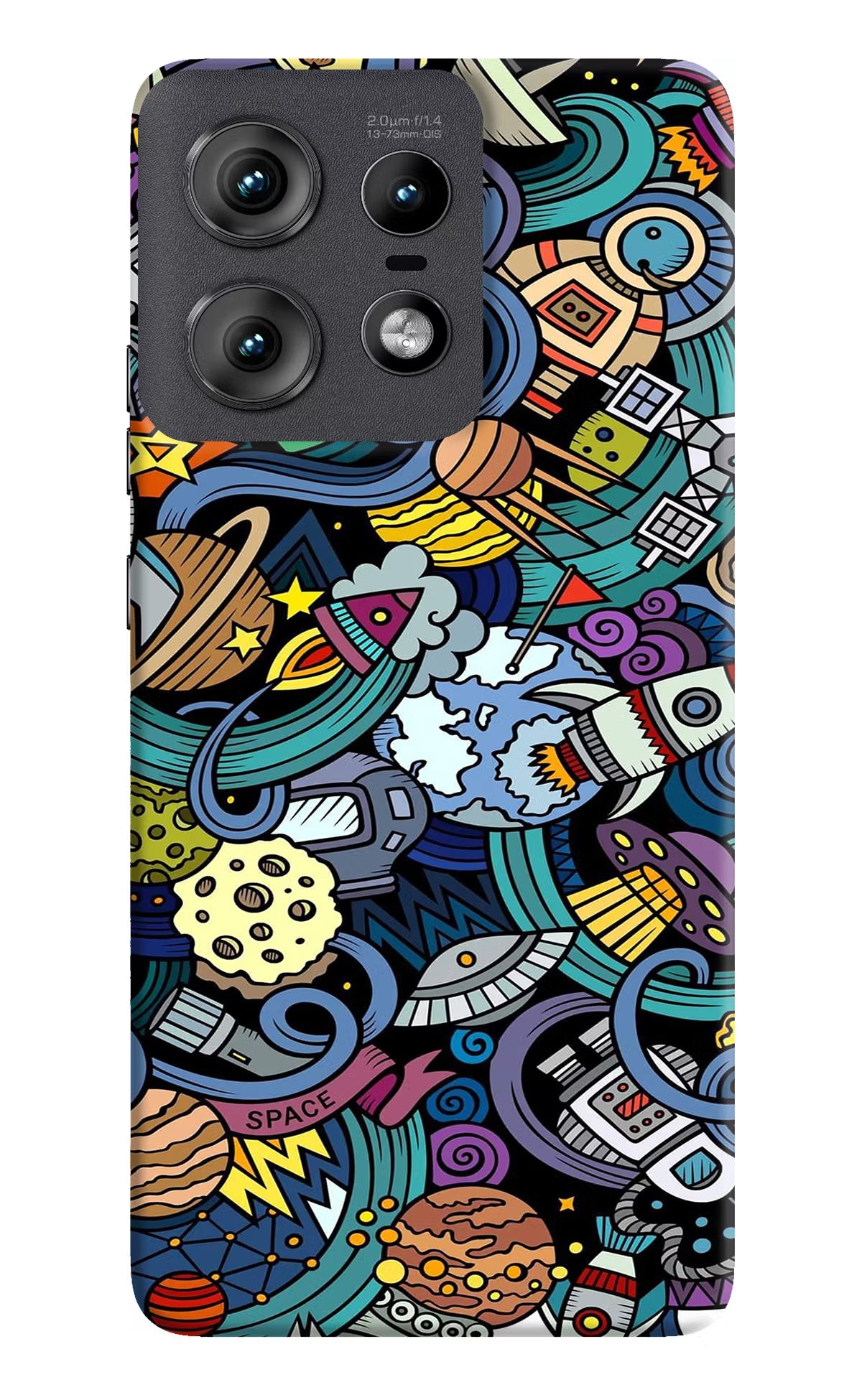 Space Abstract Moto Edge 50 Pro 5G Hard Case Back Cover by Casekaro