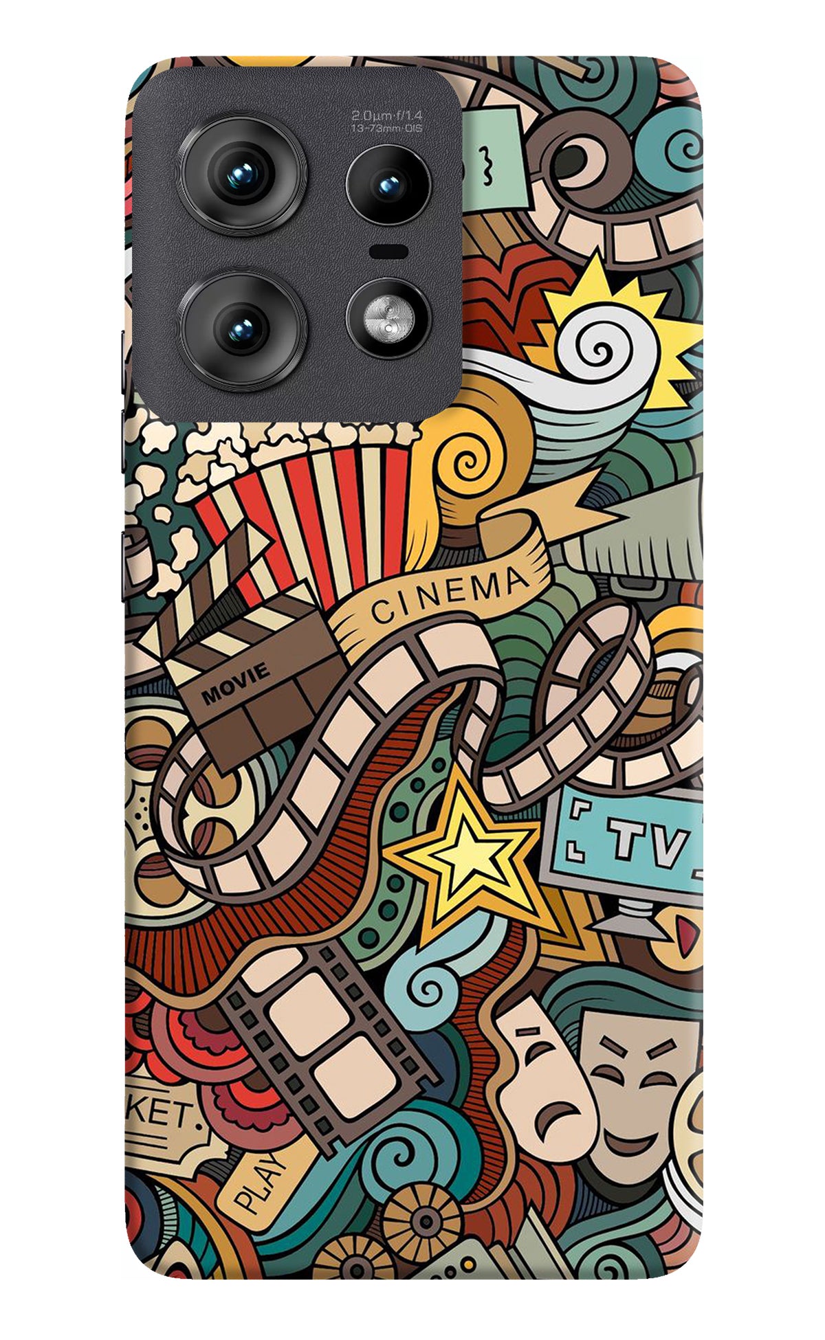 Cinema Abstract Moto Edge 50 Pro 5G Back Cover