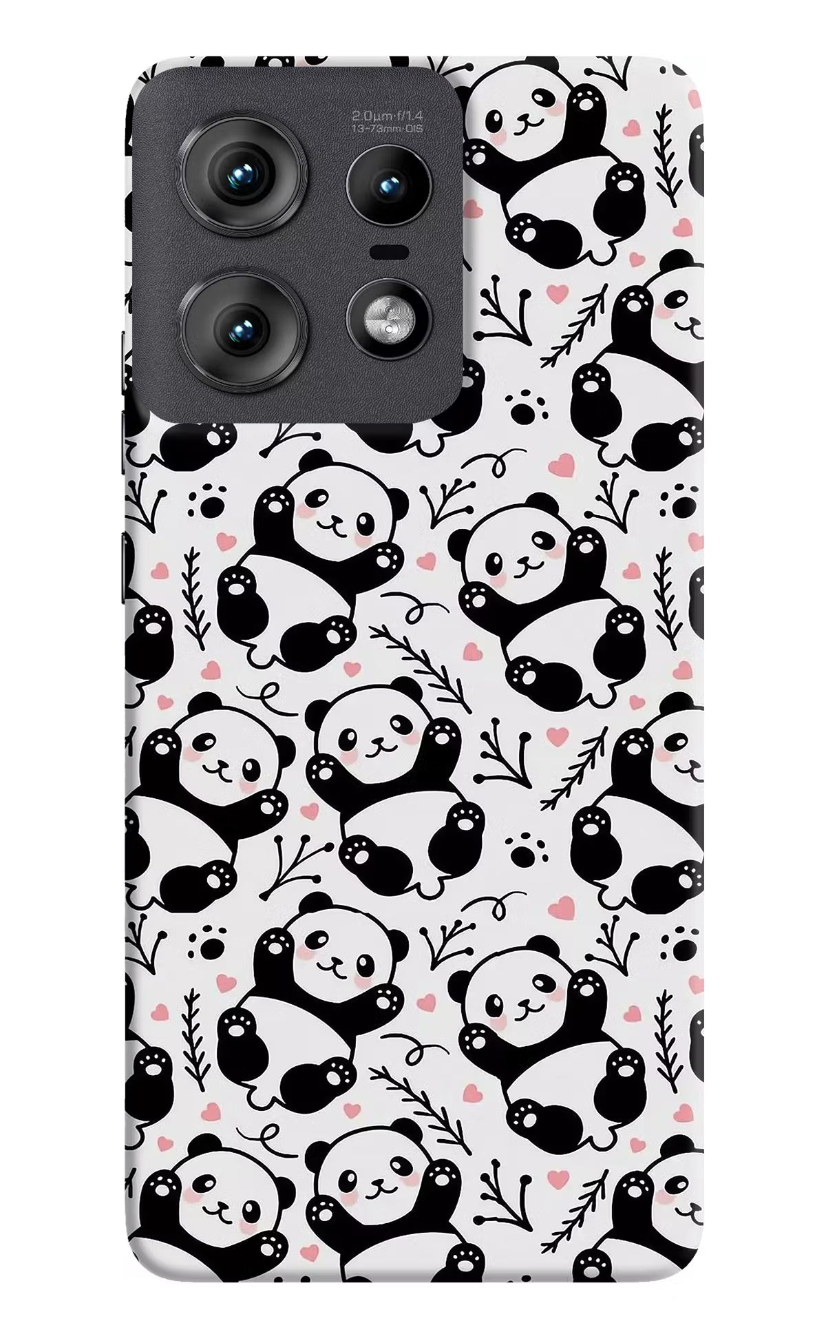 Cute Panda Moto Edge 50 Pro 5G Hard Case Back Cover by Casekaro