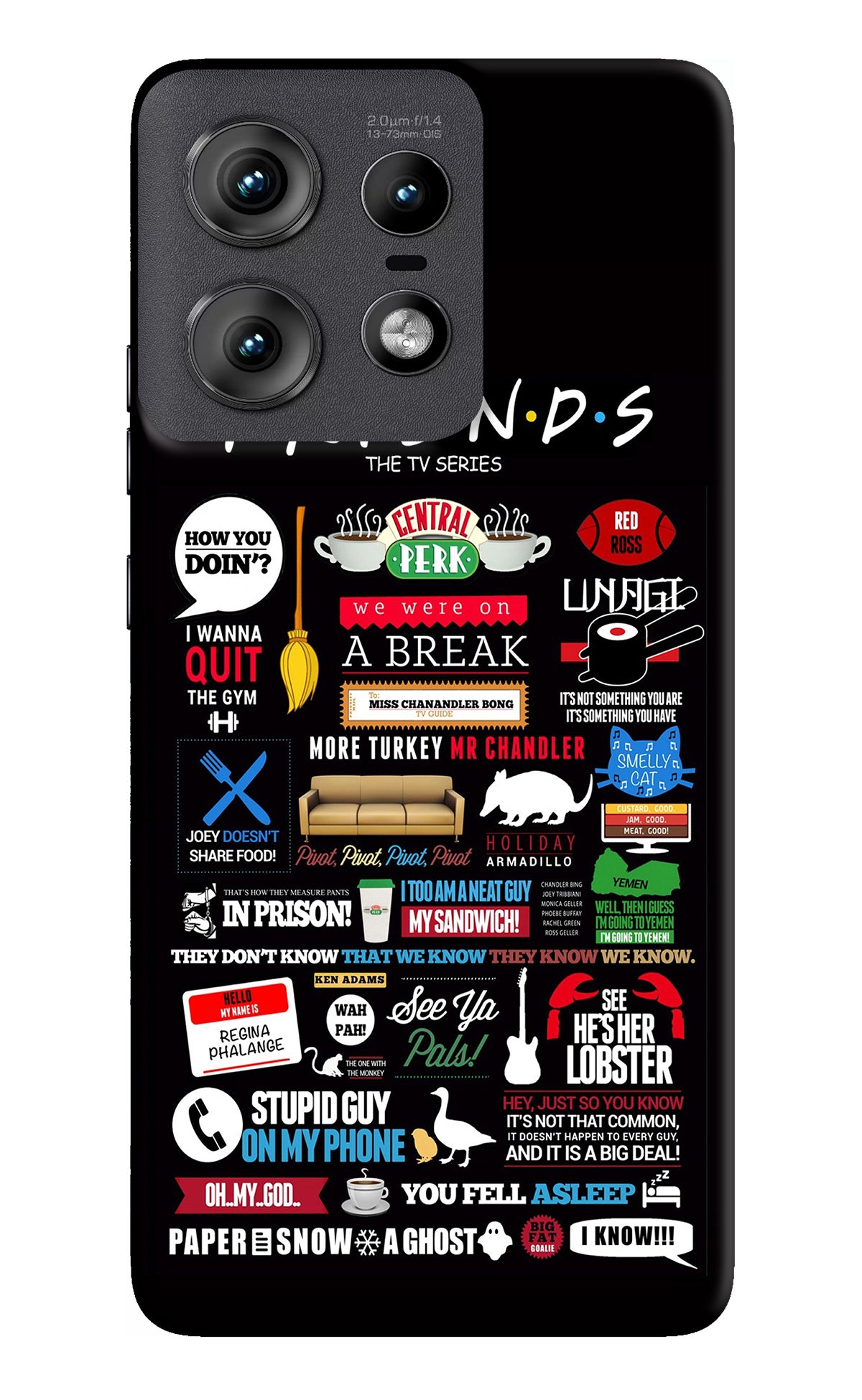 FRIENDS Moto Edge 50 Pro 5G Back Cover