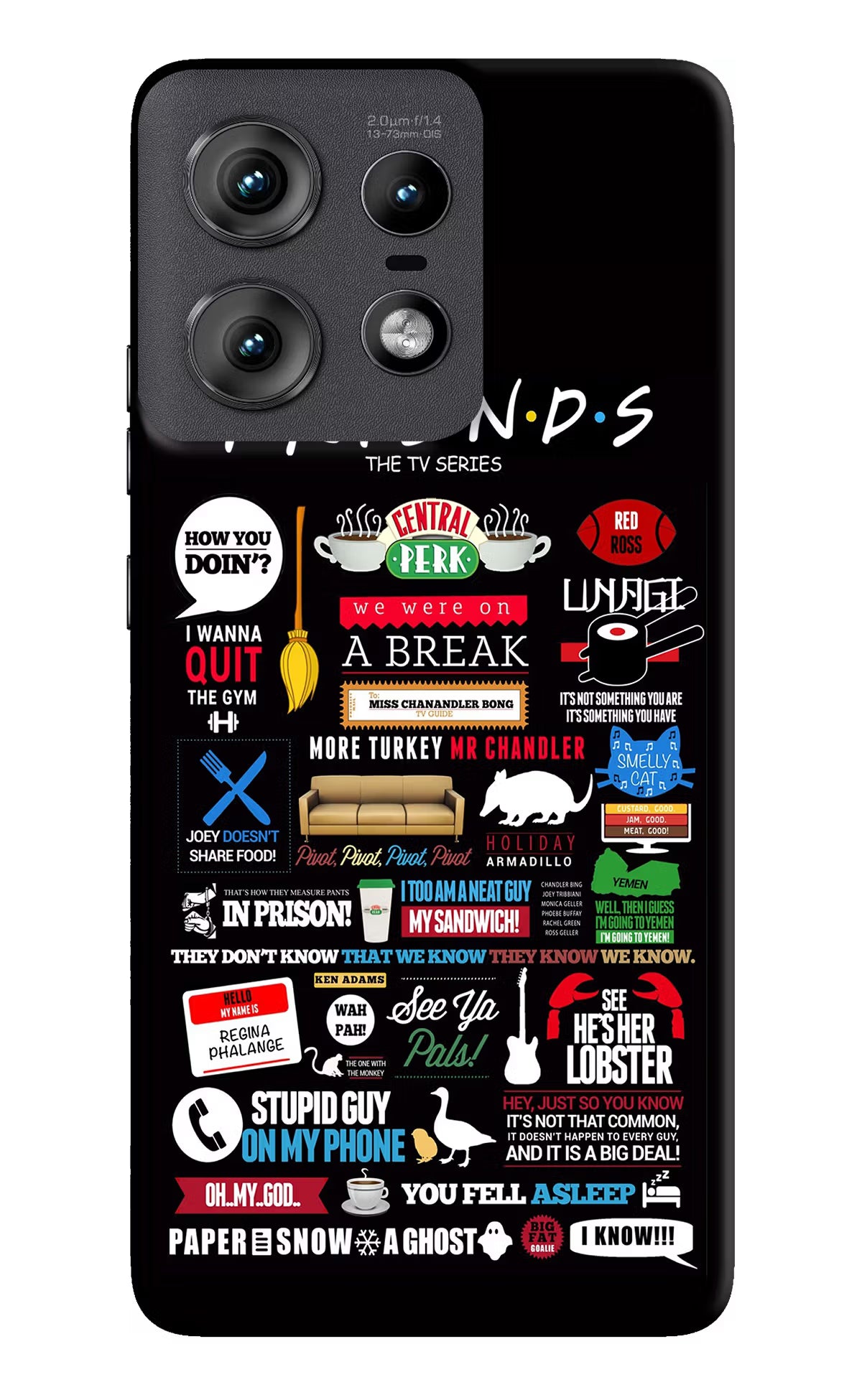 FRIENDS Moto Edge 50 Pro 5G Hard Case Back Cover by Casekaro