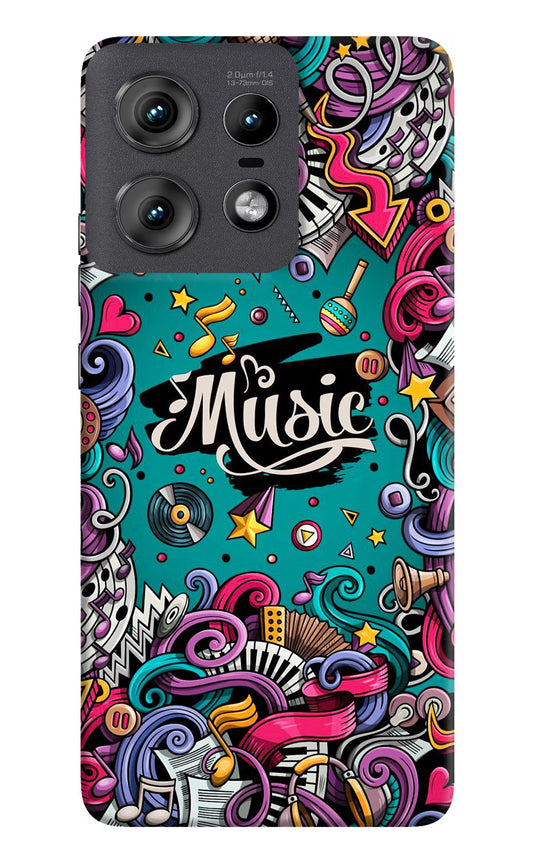 Music Graffiti Moto Edge 50 Pro 5G Hard Case Back Cover by Casekaro