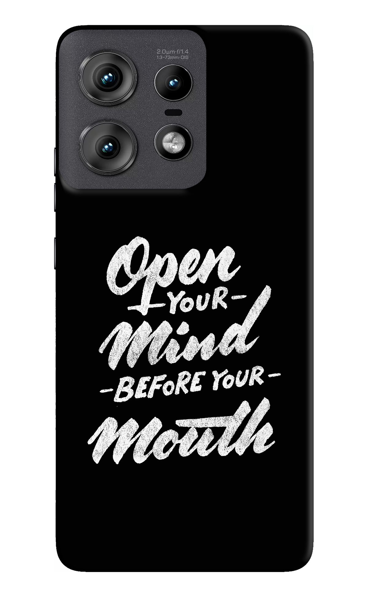 Open Your Mind Before Your Mouth Moto Edge 50 Pro 5G Back Cover