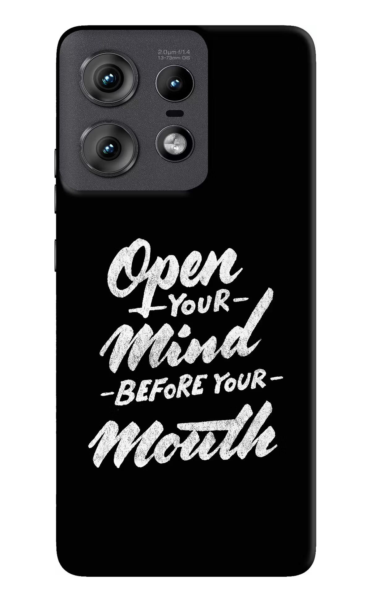 Open Your Mind Before Your Mouth Moto Edge 50 Pro 5G Hard Case Back Cover by Casekaro