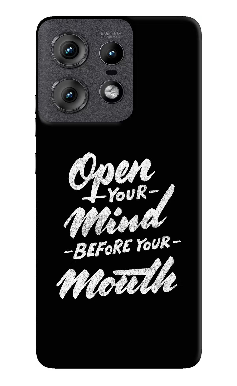 Open Your Mind Before Your Mouth Moto Edge 50 Pro 5G Back Cover, Hard case