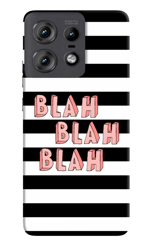 Blah Blah Blah Moto Edge 50 Pro 5G Hard Case Back Cover by Casekaro