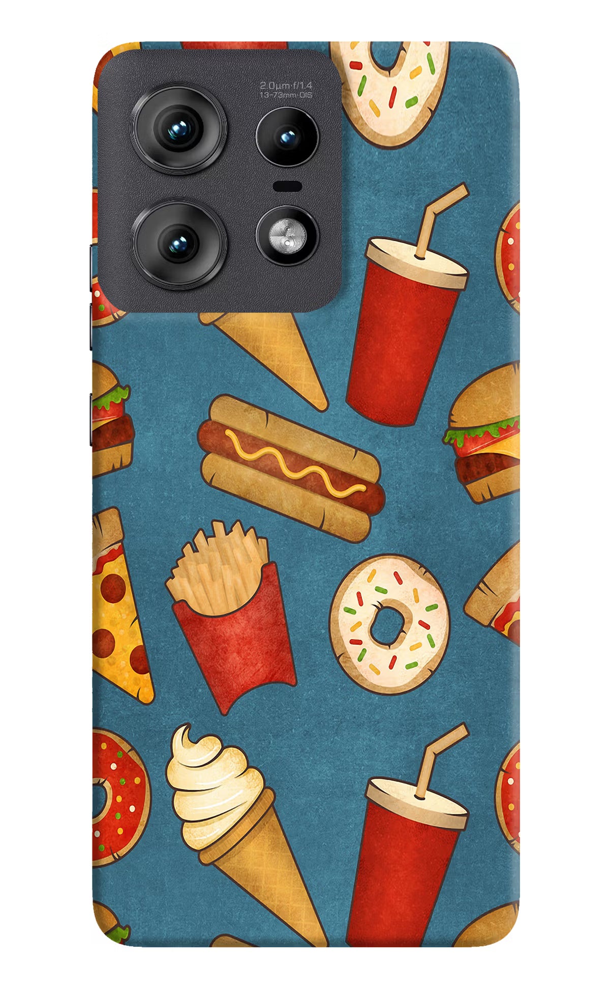 Foodie Moto Edge 50 Pro 5G Hard Case Back Cover by Casekaro