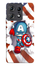 Captain America Moto Edge 50 Pro 5G Hard Case Back Cover by Casekaro