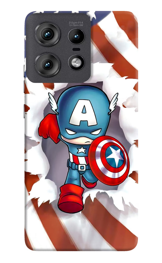 Captain America Moto Edge 50 Pro 5G Hard Case Back Cover by Casekaro