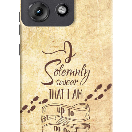I Solemnly swear that i up to no good Moto Edge 50 Pro 5G Hard Case Back Cover by Casekaro
