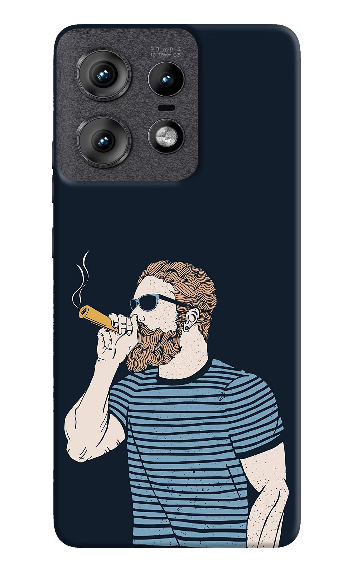 Smoking Moto Edge 50 Pro 5G Hard Case Back Cover by Casekaro