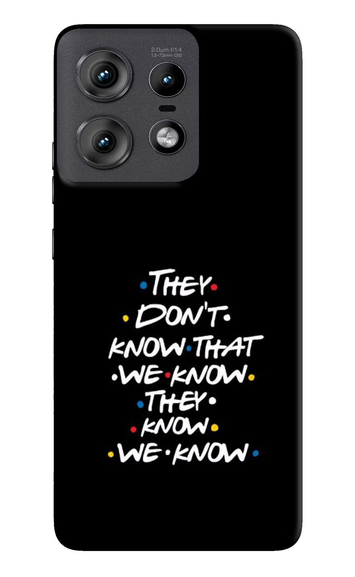 FRIENDS Dialogue Moto Edge 50 Pro 5G Hard Case Back Cover by Casekaro