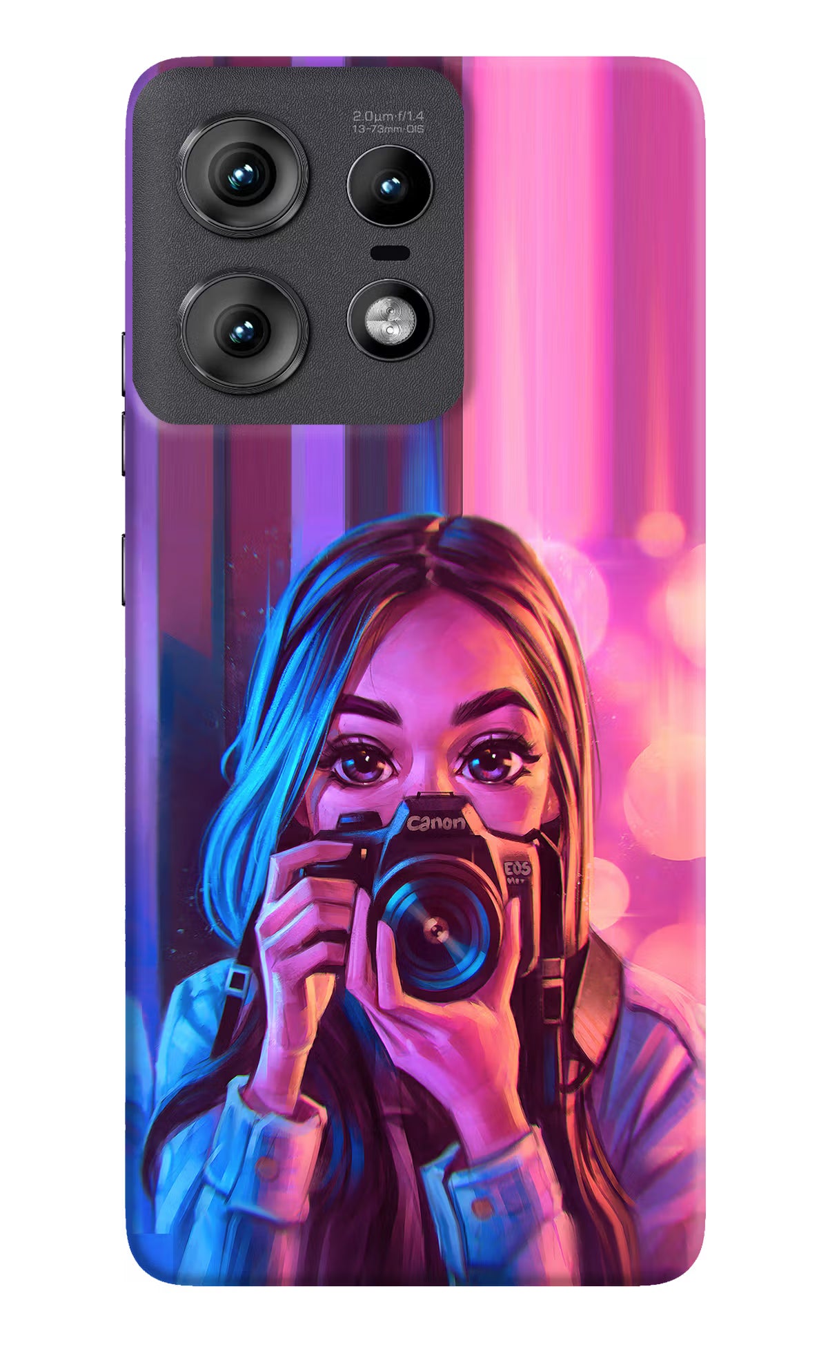 Girl Photographer Moto Edge 50 Pro 5G Hard Case Back Cover by Casekaro