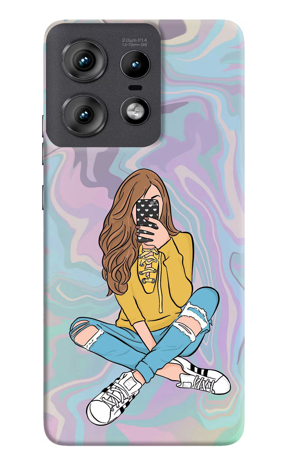 Selfie Girl Moto Edge 50 Pro 5G Hard Case Back Cover by Casekaro