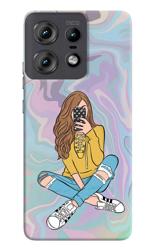 Selfie Girl Moto Edge 50 Pro 5G Hard Case Back Cover by Casekaro