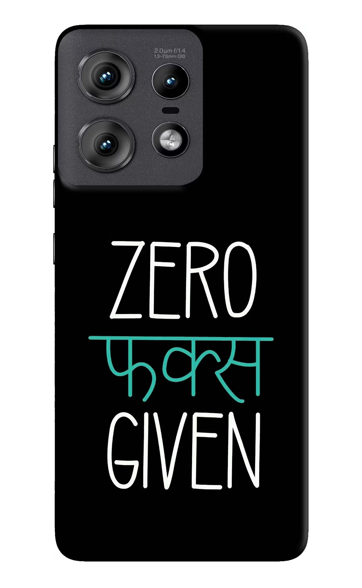 Zero Fucks Given Moto Edge 50 Pro 5G Hard Case Back Cover by Casekaro