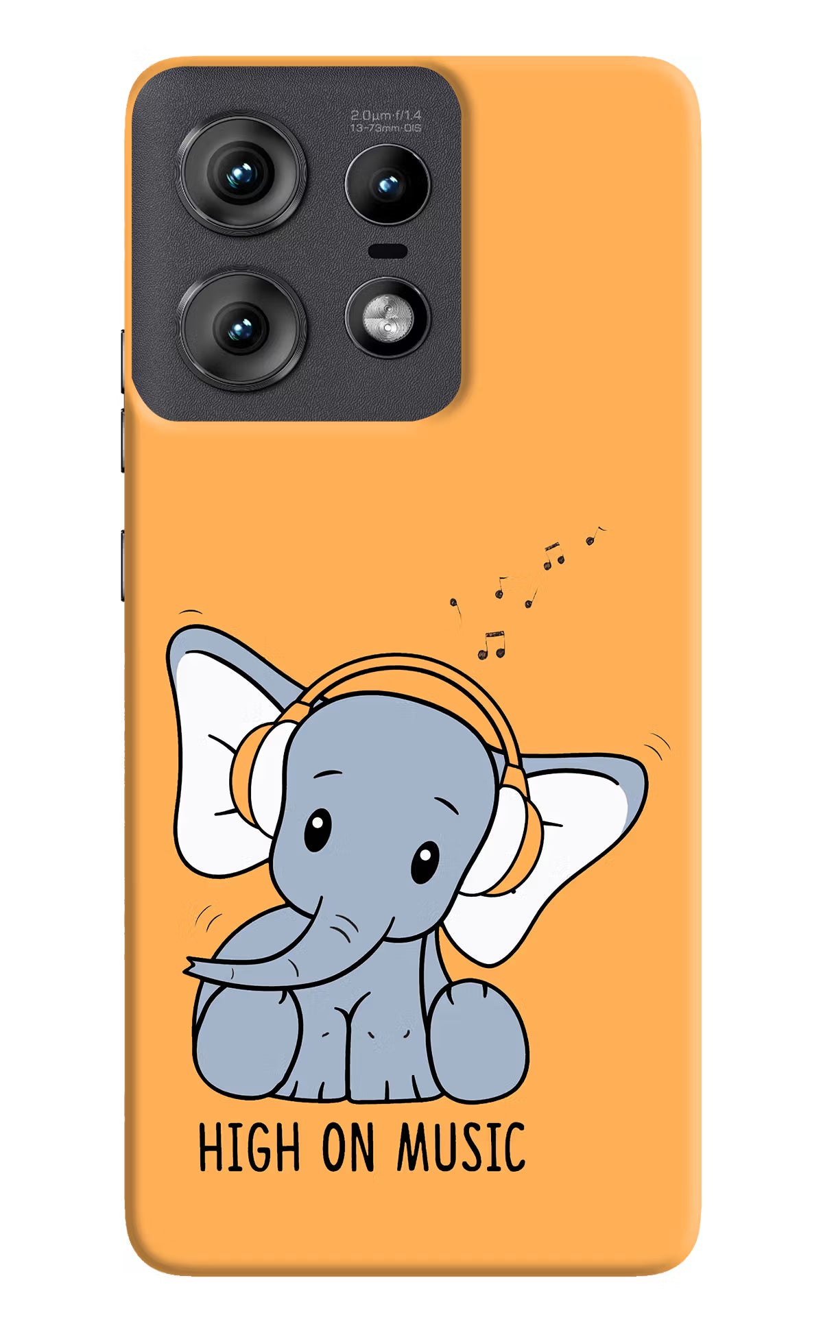 High On Music Moto Edge 50 Pro 5G Hard Case Back Cover by Casekaro