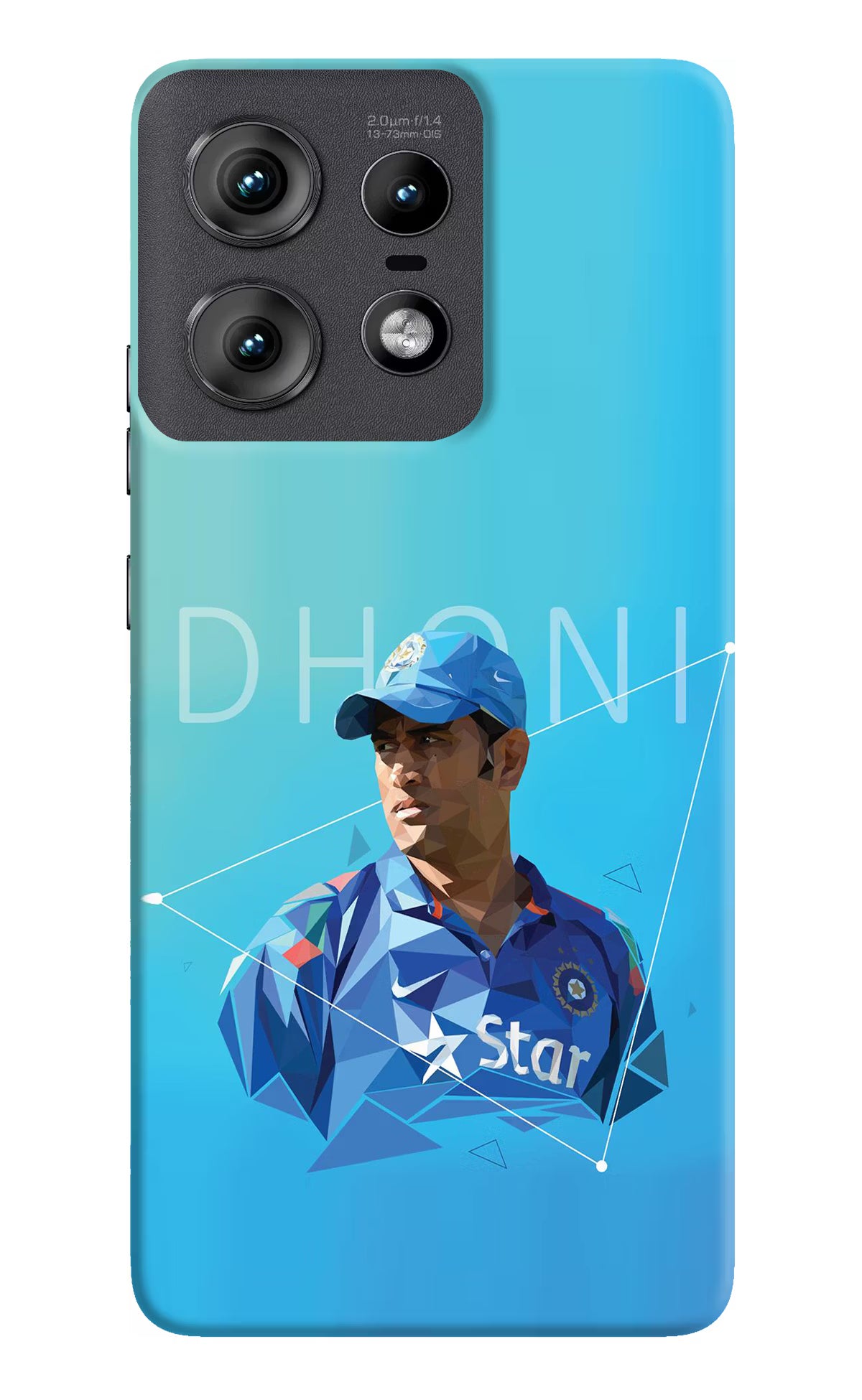 Dhoni Artwork Moto Edge 50 Pro 5G Hard Case Back Cover by Casekaro
