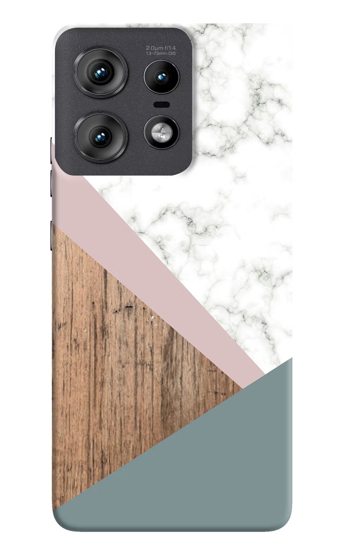 Marble wood Abstract Moto Edge 50 Pro 5G Hard Case Back Cover by Casekaro