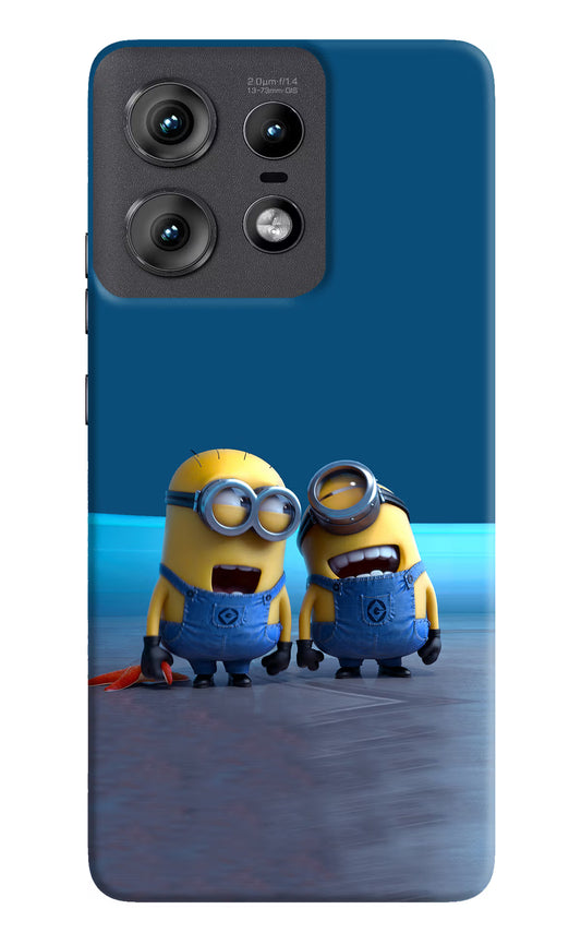 Minion Laughing Moto Edge 50 Pro 5G Hard Case Back Cover by Casekaro