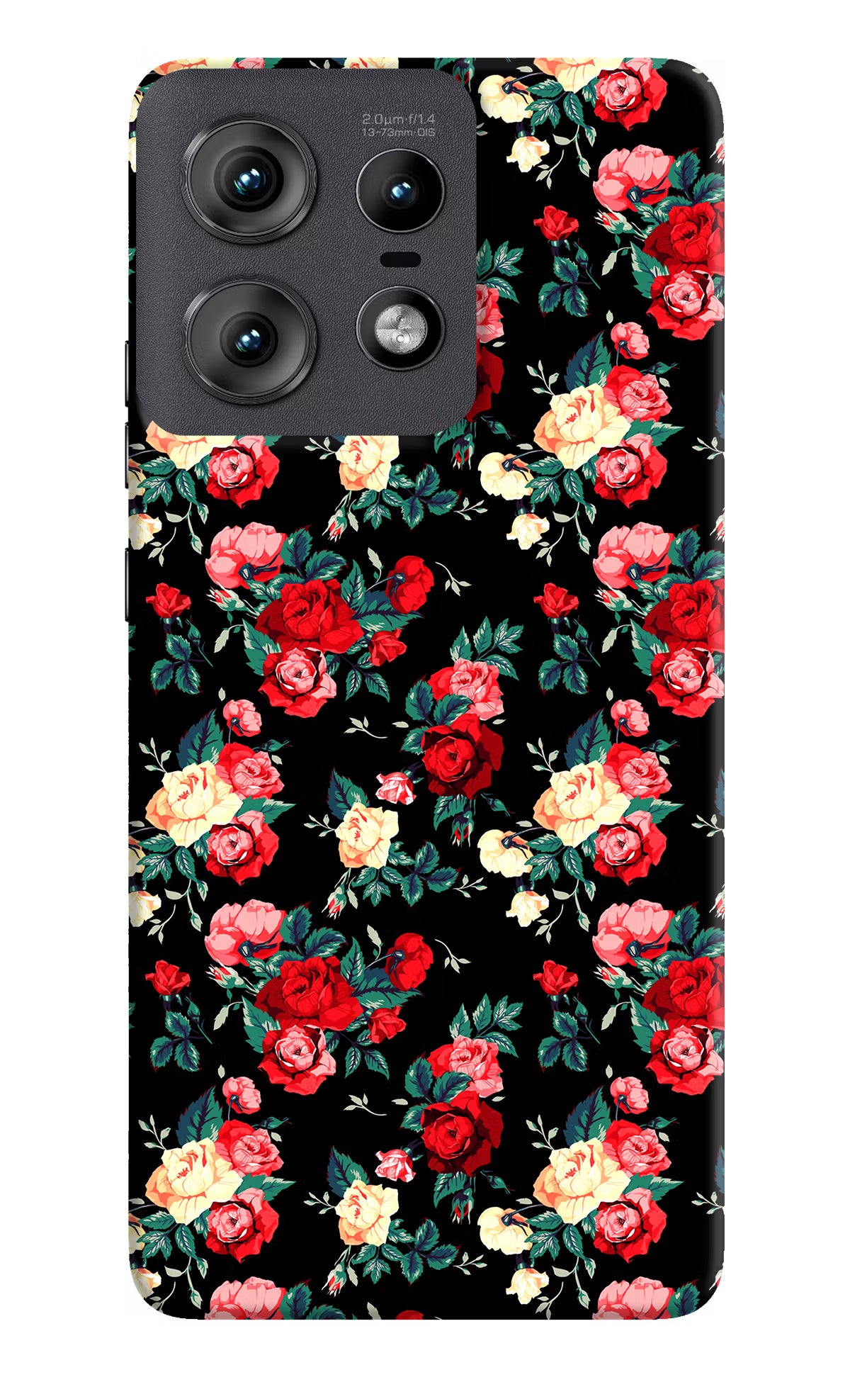 Rose Pattern Moto Edge 50 Pro 5G Hard Case Back Cover by Casekaro