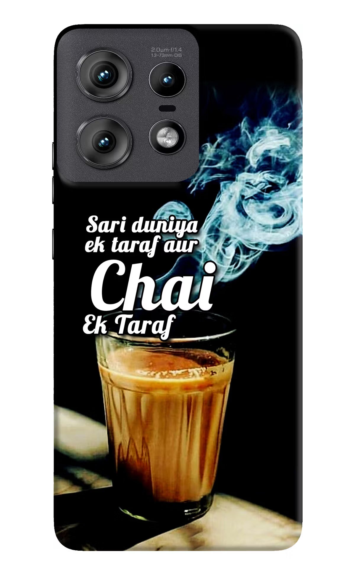 Chai Ek Taraf Quote Moto Edge 50 Pro 5G Hard Case Back Cover by Casekaro
